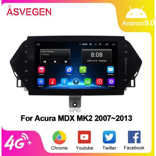 Android 9.1 Car Multimedia Player For Acura MDX MK2 2007~2013 Audio Radio Car Stereo Original Style GPS Navigation