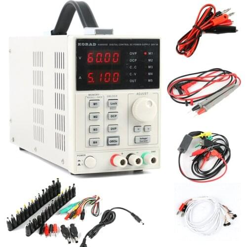 KA6005D Precision Adjustable Digital Programmable DC Power Supply Laboratory Power Supply 60V 5A 4Ps MA + AC DC Jack Repair Kit