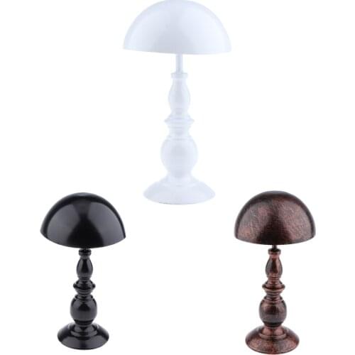 Black/White/Bronze Metal Wig Cap Hat Rack Holder Display Stand 12
