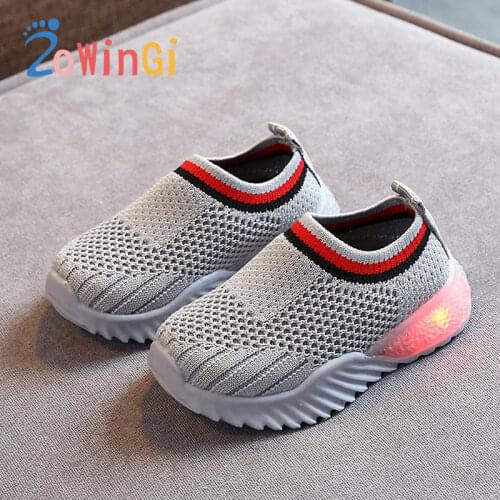 Size 21-30 Led Light Shoes Kids Baby Girls Shoes Training Shoes for Children sandalki dla chlopca Kids Sneakers Glowing