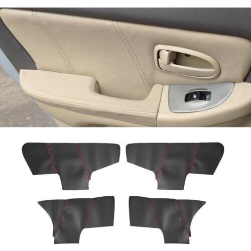 For Hyundai Elantra 2004 2005 2006 2007 2008 2009-2012 4pcs Microfiber Leather Interior Door Armrest Panel Cover Protection Trim
