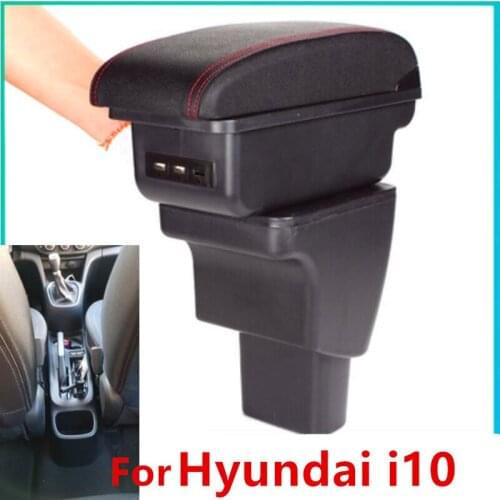 For Hyundai I10 Armrest Box for Hyundai I10 Central Store Content Box Storage Interior Car-styling Decoration Accessories Parts