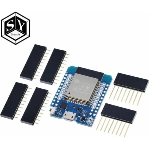 For Wemos Mini D1 ESP8266 ESP32 CH9102X ESP-32S WIFI Bluetooth CP2104 Development Board Module For Arduino With Pins