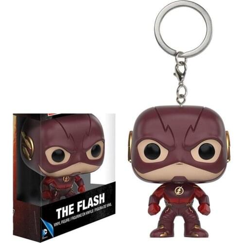 Pocket Comic Keychain Justice League The Flash Action Figure Toys