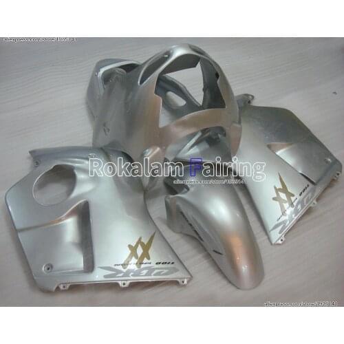 ABS Plastic kit For Honda CBR1100XX 96-07 CBR 1100 XX 1996-2007 Whole Silver Motorcycle Fairing (Injection molding)