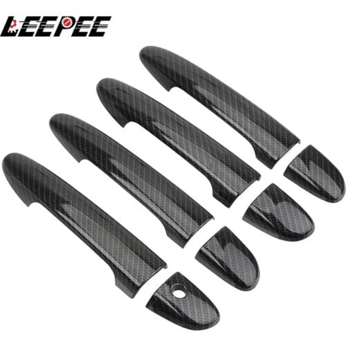 LEEPEE Car Door Handle Cover Sticker Covers For Mazda CX-4 Atez Enxela Left Right Hand Drive Exterior Decoration Car Accessories