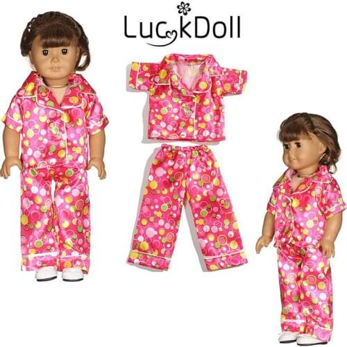 Luckdoll Edge Print Set for 18" American Doll, Best Holiday Gift for Kids