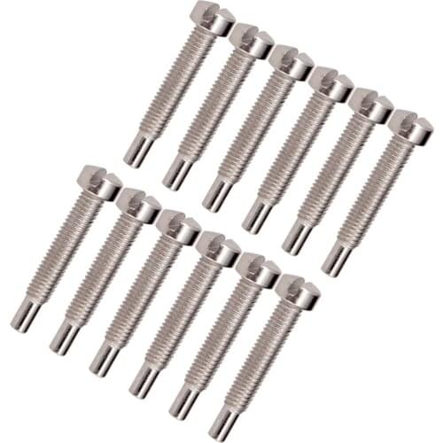 Set Of 12 Guitar Humbucker Double Coils Pickup Mounting Screws For Guitarist