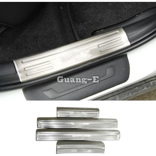 For Kia Kx5 Sportage 2016 2017 2018 Styling Cover Stainless Steel Pedal Door Sill Scuff Plate Cover Inner Built Threshold 4pcs
