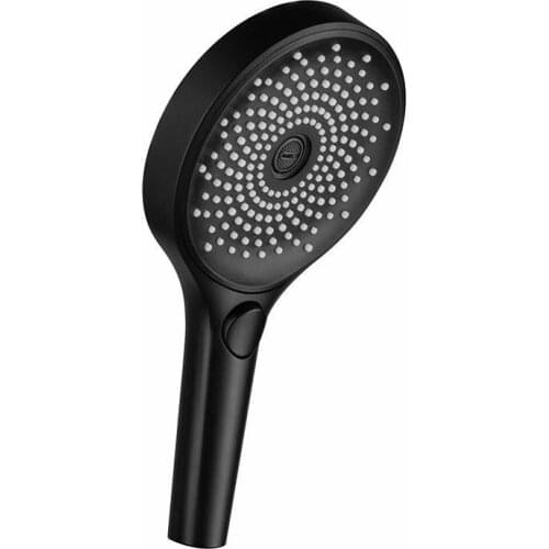New Black ABS Plastic Handheld shower head Multi-function High Quality Shower spray 130mm surface Bathroom Shower accessories