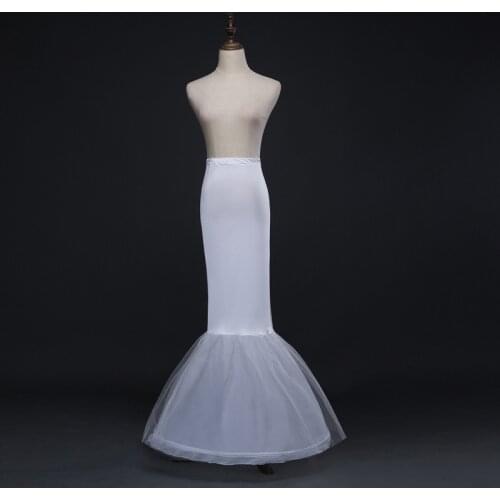 Bridal Dress Slim-Fit Fishtail Crinoline Hard Mesh Elastic Boned Steel Ring Slip Dress Cross-Border