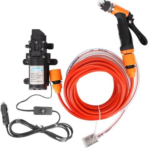Portable Washer Hose Set Car High Pressure Gun Auto Accessories 12V With Adapter Electric Water Pump Washing Cleaning Machine