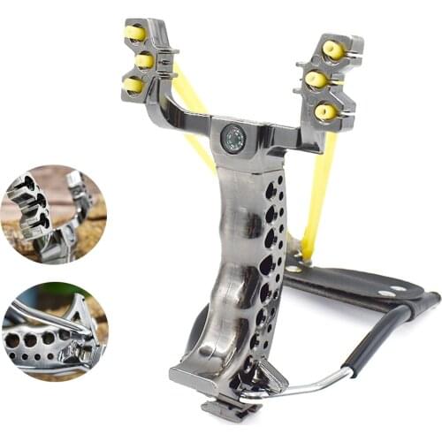 Fishing Hunting Dual Purpose Slingshot Set High Precision Outdoor Shooting Catapult With Rubber Band Can Used With Darts