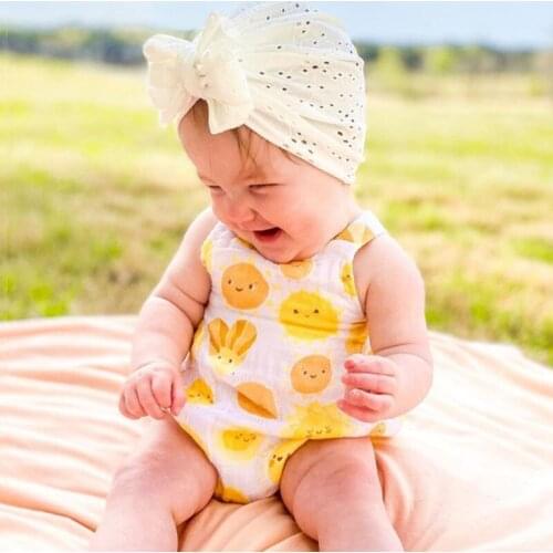 Big Bow Baby Hat Summer Spring Breathable Baby Girls Turban Hat Newborn Solid Color Infant Toddler Kids Cap Headwrap Beanies