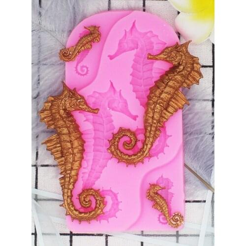 Seahorse Silicone Mold Chocolate Mold Lace Mold Cake Decorative Mold P1065