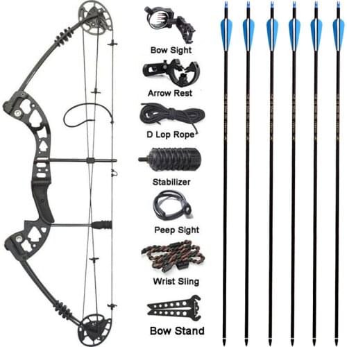 M125 Composite Bow Light Magnesium Alloy Riser Arrow 30-60 Lbs Archery Slingshot Shooting Pulley Bow Hunting Accessories