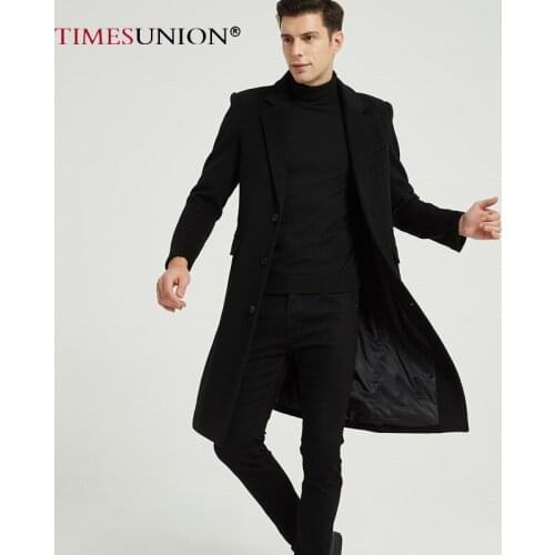 Мужские кашемировые пальто Timesunion China At AliExpress