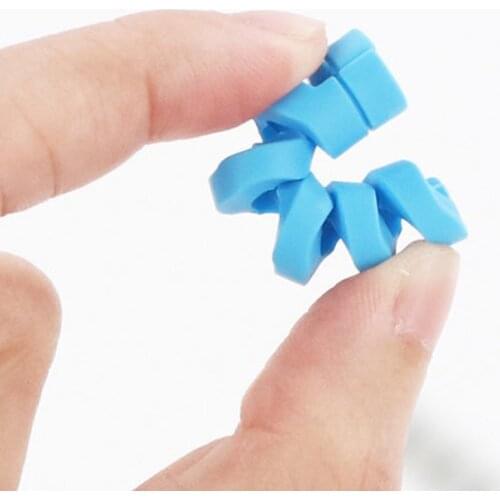 Creative Silicone Spiral Cable Protector Practical Mobile Phone Data Cable Winding Protector Multiple Colors