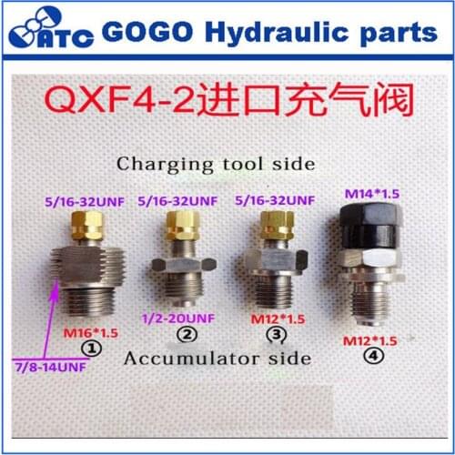 QXF4-2 accumulator charging valve Nitrogen valve for NXQ type 5/16-32UNF
