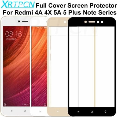 9D Protective Glass For Xiaomi Redmi 5 Plus S2 4X 4A 5A Screen Protector For Redmi Note 4 4X 5 5A Pro Tempered Glass Film Case