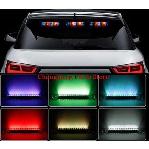 1PC Car 16 LED Color Solar Burglar Alarm Warning Strobe Flash Light Anti-theft Security