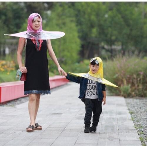 1Pcs Universal Raincoat Umbrella Headwear Hat Cap Foldable Umbrellas Creative Outdoor Fishing Golf Child Adult Rain Coat Cover