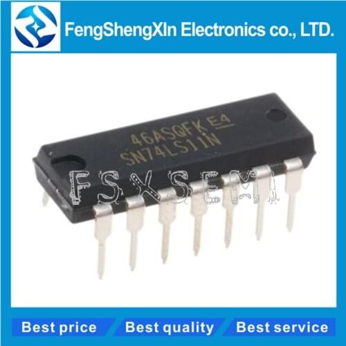 10pcs/lot SN74LS11N DIP-14 74LS11N 74LS11 TRIPLE 3-INPUT AND GATE IC