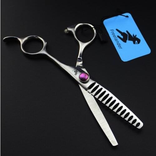 440C Personality Hairdressing Scissors Scissors 14 Teeth Fish Bones Thinning Scissors Hair Salon Special Scissors 6.0 Inch Japan
