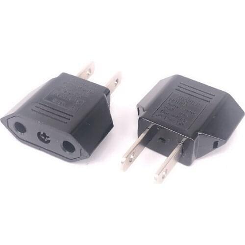 5pcs/lot US EU Plug Adapter EU to US Travel Power Adapter Electrical Plug Converter Socket American European Outlet Converter