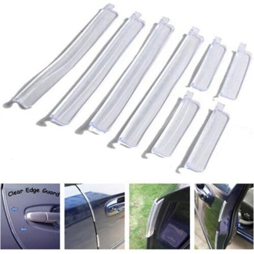 8Pcs Auto Car Door Edge Corner Bumper Guards Trim Anti Scratch Strip Protector