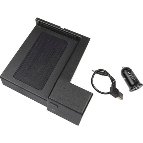 Wireless charger Accessories mobile phone fast Charging Storage Box Charging Holder Mat For Mercedes Benz C-class GLC 2016-2020
