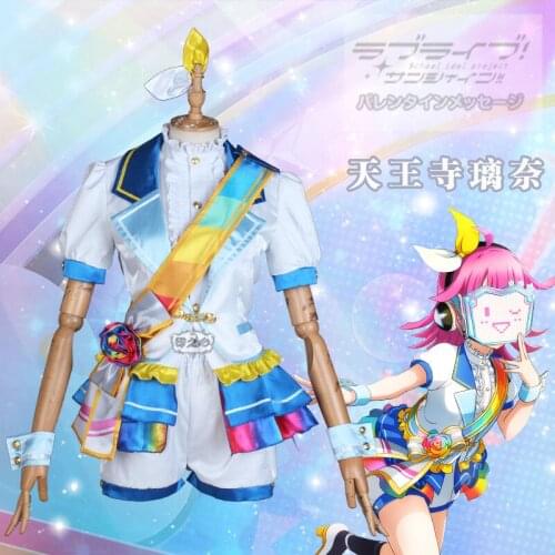 Anime Clothes Love live school idol project Tennouji Rina Rose Cosplay Costume Dress Uniforms