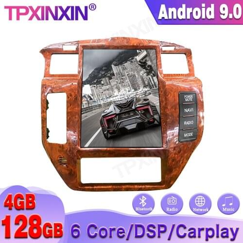 For NISSAN PATROL 5 Y61 Wireless Carplay Android9 Tesla Screen Car GPS Navigation Headunit Multimedia Player Radio Tape Recorder