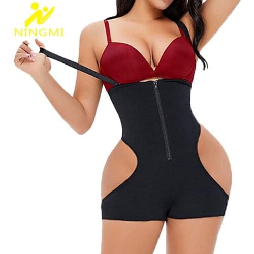 NINGMI Butt Lifter Bodysuit Tummy Control Shapewear Hip Enhancer Shaper Panties Seamless Shaping Underwear Sexy Shaper Corset