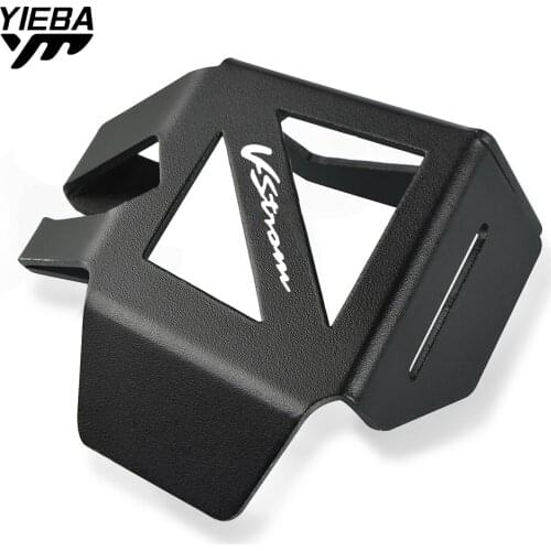 For SUZUKI V-STROM 1000/V-STROM 1000 XT 2014-2020 Motorcycle Rear brake fluid reservoir guard cover protector Stainless steel