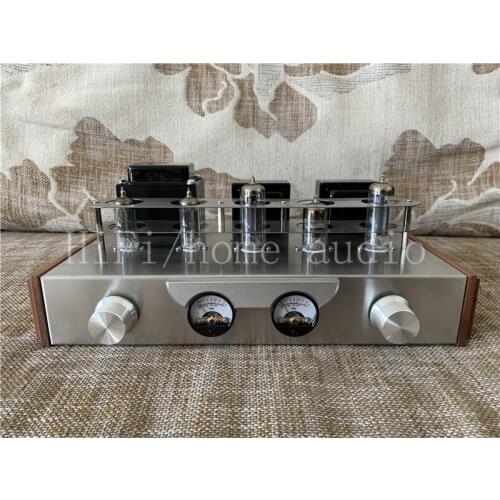 Dual UV meter 6H2N+6n1n+6Z4 tube amplifier ,hot sell 6p1 power amp，high-frequency transparent, medium-frequency round