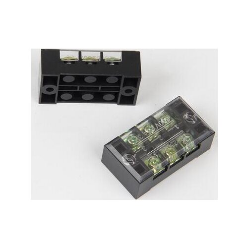 TB-2503 Fixed Terminal Block 600V 25A 3P Screw Terminal