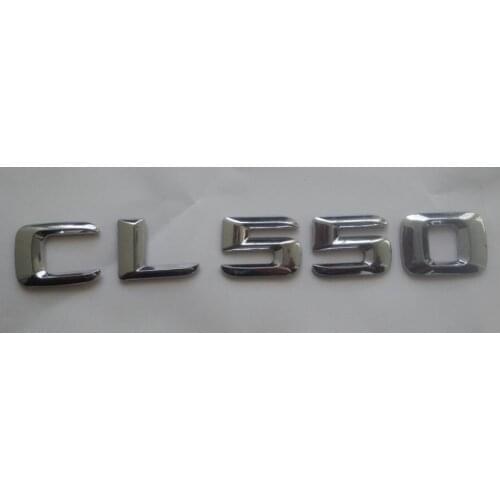 Chrome 3D ABS Plastic Car Trunk Rear Letters Words Badge Emblem Decal Sticker for Mercedes Benz CL Class CL550
