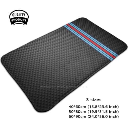 I Strip 3D Soft Non-Slip Mat Rug Carpet Foot Pad I Racing Alfa Romeo I Racing Abarth Fiat Lancia Rally Car Motorsport Tuning