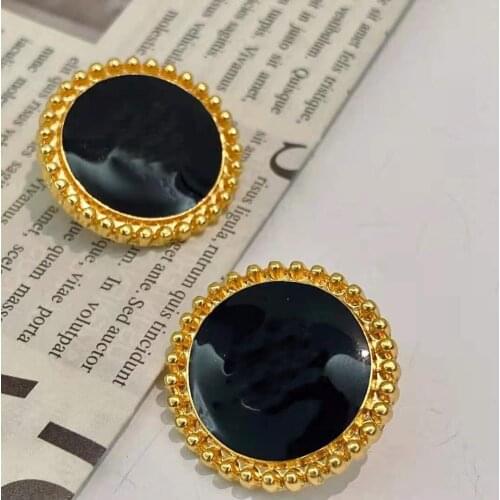 Hot Brand Fashion Jewelry Gold Color Head Earrings Vintage Design Fine Party Earrings
