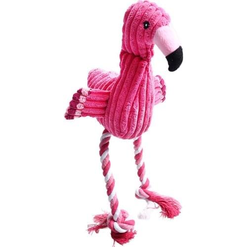 2018 New Pet Dog Toy Teddy Bichon Squeak Knotted Cotton Rope Chew Golden Retriever Puppy Molars Bite-resistant Pet Products