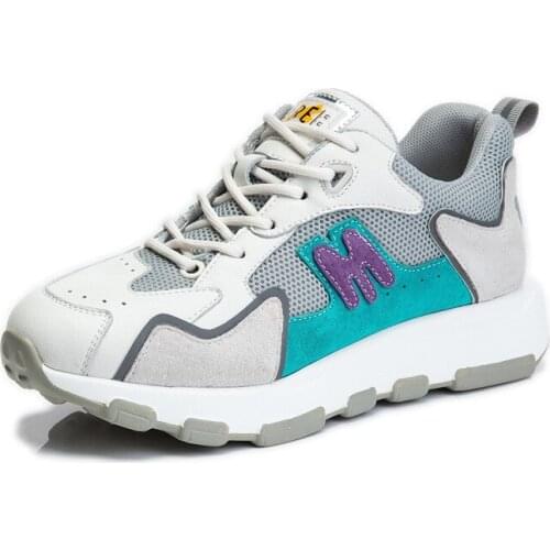 2021 New Leather Womens Shoes With Increased Platform