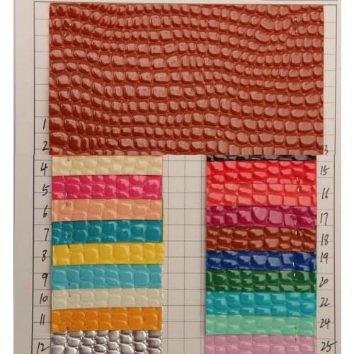 New high-gloss stone grain PVC leather bags fabric for Bags, gloves, shoes, household, home decoration