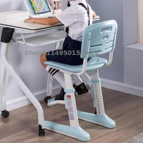 Childrens Learning Chair Primary School Students Lifting Foot Pedal Posture Correction Chair Home Writing Chair High Chair