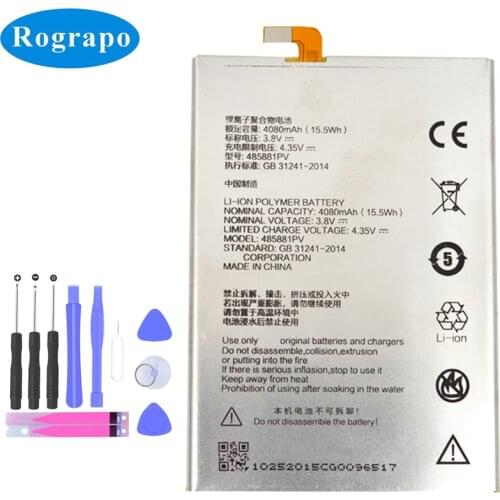 Original New 4080mAh 485881PV Battery For ZTE Q529 Q529C Q529E Q529T Mobile Phone Batteries
