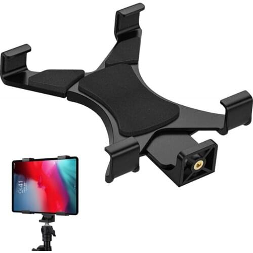 Tablet Stand, Adjustable Tablet Tripod Mount Adapter, Tablet Clamp Holder for iPad Air Mini Pro for Galaxy Tab E 7-11
