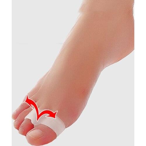 1Pair Foot Care Tool Thumb Night Use Pedicure Of Daily Silicone Use Gel Toe Bunion Toe Separators Finger Support Hallux Valgus