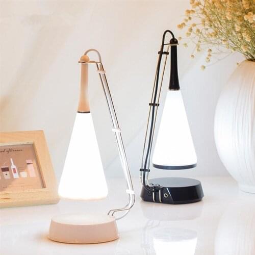 LED Table Lamp USB Cable Rechargeable Cordless Touch Control Bluetooth Speaker Dimmer Adjusted Audio Table Lamp Night Light