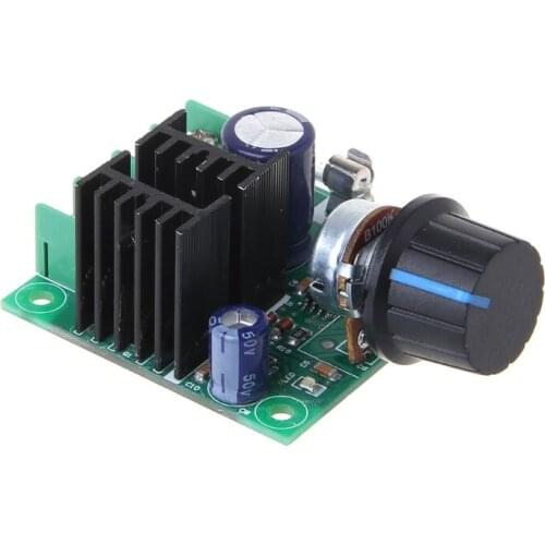 9V-50V 10A PWM DC Motor Speed Controller with Knob Adjustable Speed Regulator New