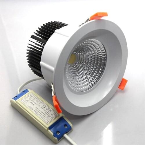 Dimmable Recessed LED Downlight COB 12W 15W 25W 30W Dimming LED Spot Light LED Ceiling Lamp110V 220V 230V 240V home luminaire